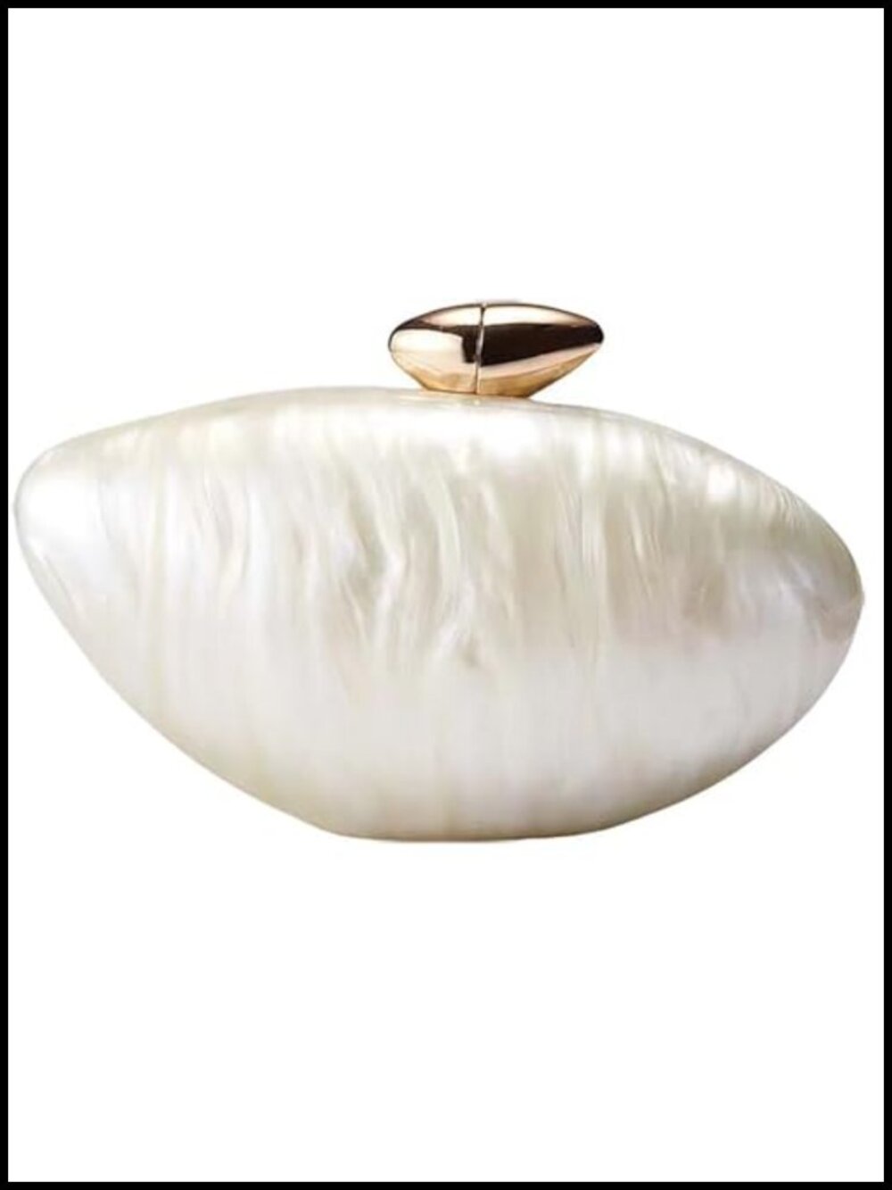 Acrylic Shell Handbag Removable Chain Crossbody Evening Bag Clutch Purse Formal